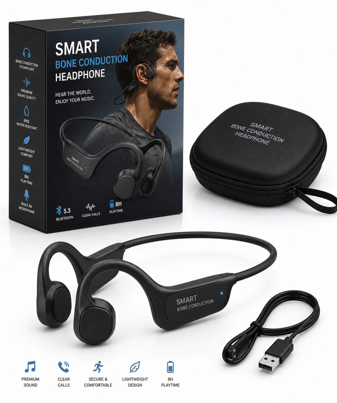 bone conduction headphone bone conduction headphone